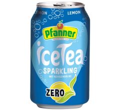 Hermann Pfanner Getr&auml;nke GmbH Pfanner Eistee Lemon zero Sparkling 24x0,33l