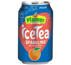 Hermann Pfanner Getr&auml;nke GmbH Pfanner Eistee Pfirsich Sparkling 24x0,33l