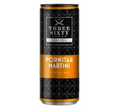 Schwarze & Schlichte Three Sixty Vodka Pornstar Martini