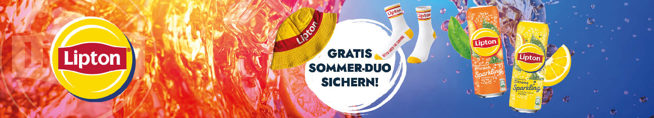 Lipton Sonnenhut und Socken bei DosenExpress